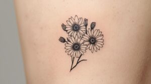 April Birth Flower Tattoo