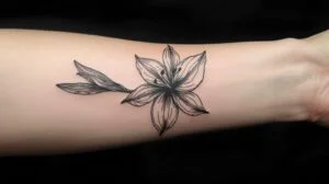 August Birth Flower Tattoo