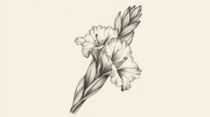 August Birth Flower Tattoo