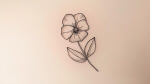 February Birth Flower Tattoo