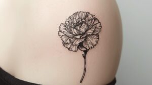 January Birth Flower Tattoo