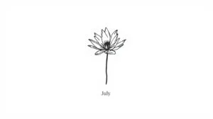 July Birth Flower Tattoo