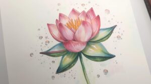 July Birth Flower Tattoo