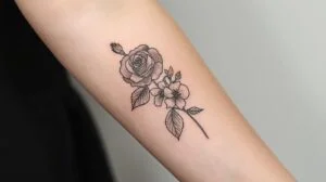 June Birth Flower Tattoo