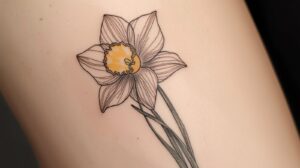 March Birth Flower Tattoo