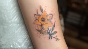 March Birth Flower Tattoo