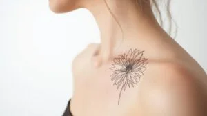 November Birth Flower Tattoo