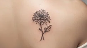 November Birth Flower Tattoo