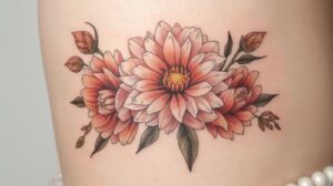 November Birth Flower Tattoo