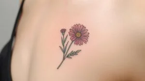 September Birth Flower Tattoo