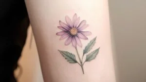 September Birth Flower Tattoo